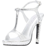 Touch Ups Women's Darcy Platform Sandal,Silver Glitter,5 M US