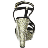 Touch Ups Women's Sasha Wedge Sandal,Gold Glitter,7.5 M US