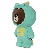 GUND LINE Friends Dino Brown Dinosaur Bear Plush Stuffed Animal, 12"