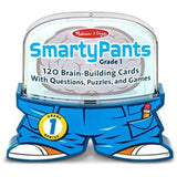 1st Grade Smarty Pants Card Game Set + FREE Melissa & Doug Scratch Art Mini-Pad Bundle [50722]