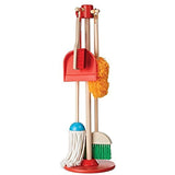 Melissa & Doug Island Time Brands Bundle Includes 2 Items (30 Pieces) Let's Play House Dust! Sweep! Mop! 6-Piece Pretend Play Set Let's Play House Wash and Dry Dish Set (24 pcs)