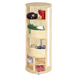 Guidecraft Dress Up Carousel  Pastel: Wooden Wardrobe for Kids, Pretend Play Round Storage Station with Hooks