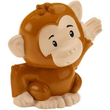 Bundle of 2 |Fisher-Price Little People Single Animal Giraffe + Monkey)