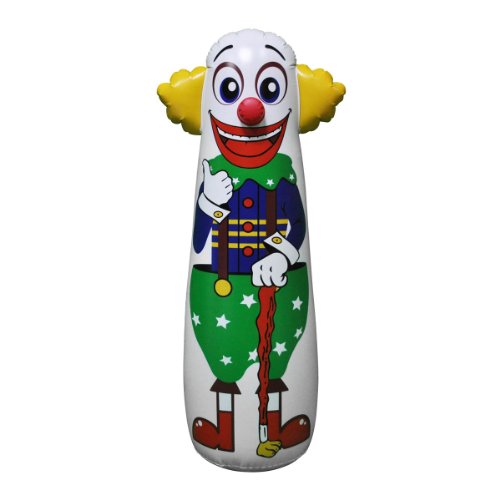 Jet Creations Inflatable Clown Punching Bag, 54"