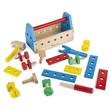 Melissa & Doug Bundle Includes 2 Items Solid Wood Project Workbench Play Building Set Take-Along Tool Kit Wooden Construction Toy (24 pcs)