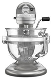 KitchenAid KF26M22SR 6-Qt. Professional 600 Design Series with Glass Bowl - Sugar Pearl Silver