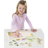 Melissa & DougWooden Jigsaw Puzzle Set - Mermaids and Butterflies