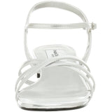 Dyeables Women's Palace Flat Sandal,Silver,4 M