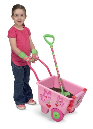 Melissa & Doug Sunny Patch Bella Butterfly Cart - Pretend Play Toy for Kids