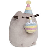 GUND Pusheen Birthday Cake Plush Stuffed Animal Cat, 9.5"