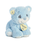 Aurora World Precious Moments Charlie Bear with Rattle, So Beary Sweet, Blue, 8.5"