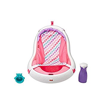Fisher Price 4-In-1 Sling 'n Seat Tub, White/Pink FHL04