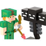 Mattel Minecraft Craft-a-Block 2-Pk, Action Figures (Alex vs Witcher)