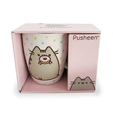 Pusheen by Our Name is Mud Donut Stoneware Coffee Mug, Pink, 12 oz.