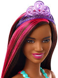 Barbie Dreamtopia Princess Doll, 12-Inch, Brunette with Pink Hairstreak Wearing Blue Skirt and Tiara, for 3 to 7 Year Olds