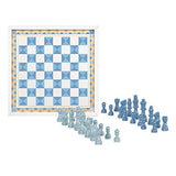 Melissa & Doug Wooden Chess and Pachisi - Blue