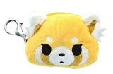 GUND Aggretsuko Face Pouch Keychain