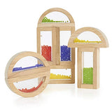 Guidecraft Rainbow Blocks - Crystal Bead, Educational Toy for Kids - Stacking Blocks