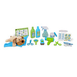 Melissa & Doug Wash & Trim Dog Groomer Play Set With Plush Stuffed Animal Dog  (20 pcs)