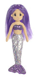Aurora World Sea Sparkles Mermaid Plush, Amethyst, Small
