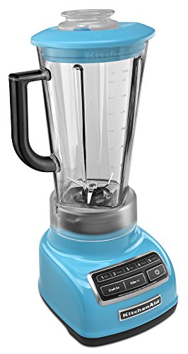 KitchenAid KSB1575CL 5-Speed Diamond Blender with 60-Ounce BPA-Free Pitcher - Crystal Blue