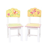 Guidecraft Wood Hand - Painted Gleeful Bugs Extra Chairs (Set of 2) G88103