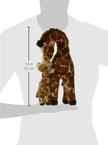 Aurora World Miyoni Giraffe with Calf Plush, 16"
