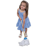Melissa & Doug Dust, Sweep & Mop: Let's Play House! Pretend Play Set & 1 Scratch Art Mini-Pad Bundle (08600)
