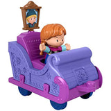 Bundle of 2 |Fisher-Price Little People Disney Princess, Parade Floats (Belle & Chip's + Anna Frozen 2)