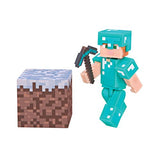 Minecraft Alex with Diamond Armor Figure Pack