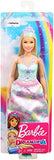 Barbie Dreamtopia Princess Doll, Approx 12-Inch Blonde with Blue Hairstreak Wearing Rainbow Outfit and Tiara, for 3 to 7 Year Olds