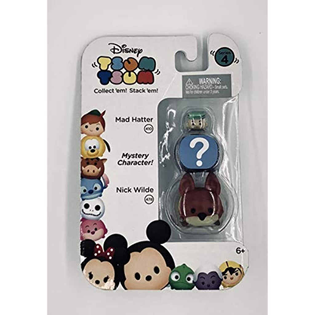 Disney Tsum Tsum Series 4 Mad Hatter & Nick Wilde 1" Minifigure 3-Pack