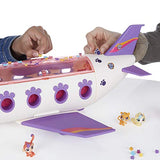 Littlest Pet Shop Pet Jet Playset Toy, Includes 4 Pets, Adult Assembly Required (No Tools Needed), Ages 4 and Up (Amazon Exclusive)