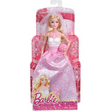 Barbie Bride Doll in White and Pink Dress with Veil and Bouquet