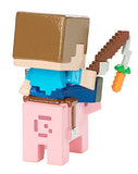 Minicraft Deluxe Mini Steve ON Saddled Pig Figure