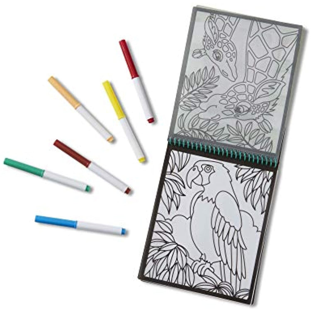 Melissa & Doug On The Go Stained Glass Fairy Tale/Animals Coloring Pad (2 Pack)