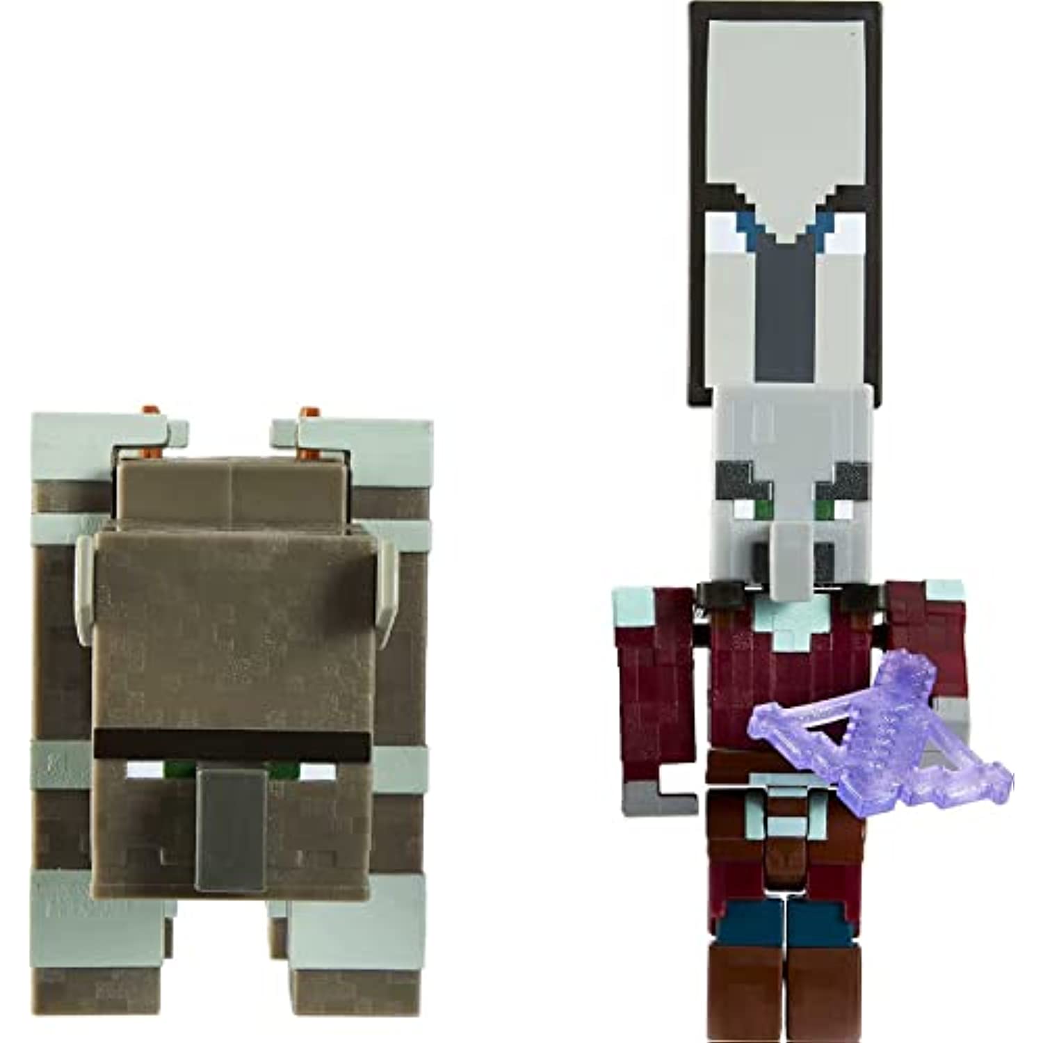Minecraft Craft-a-Block 2-Pk, Action Figures (Raid Captain & Ravager ...