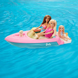 Barbie Boat with Puppy and Themed Accessories, Fits 3 Dolls, Floats in Water, Great Gift for 3 to 7 Year Olds (GRG29)