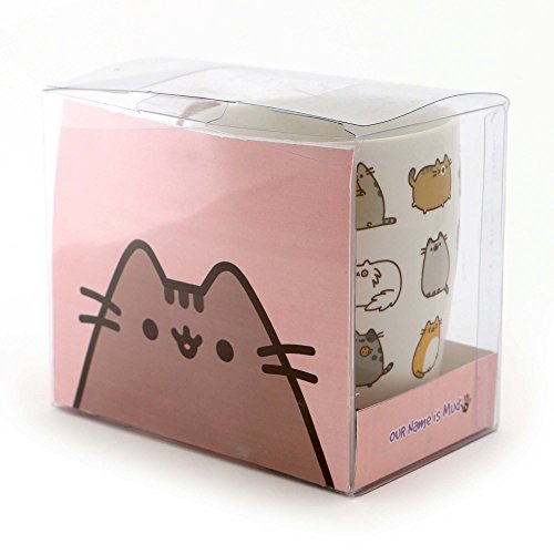 Pusheen by Our Name is Mud “Pusheen Kitties” Stoneware Coffee Mug and Coaster Gift Set, 12 oz.