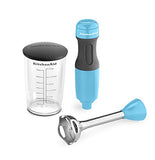 KitchenAid KHB1231CL 2-Speed Hand Blender, 8", Crystal Blue