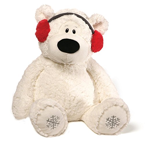 GUND Blizzard Teddy Bear Holiday Stuffed Animal Plush, White, 24"