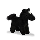 Aurora World Western Plush Horse with Sound, Black/White, Small