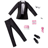 Barbie Fashion Pack: Bridal Outfit for Ken Doll with Tuxedo, Shoes, Watch, Gift, Wedding Cake with Tray & Bouquet