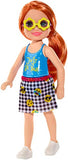 Barbie Club Chelsea Doll, 6-inch Redhead with Flower-Shaped Sunglasses, Multi