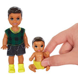 Barbie Skipper Babysitters Inc. Dolls, 2 Pack of Sibling Dolls Includes Small Toddler Doll and Baby Doll in Diaper, for 3 to 7 Year Olds