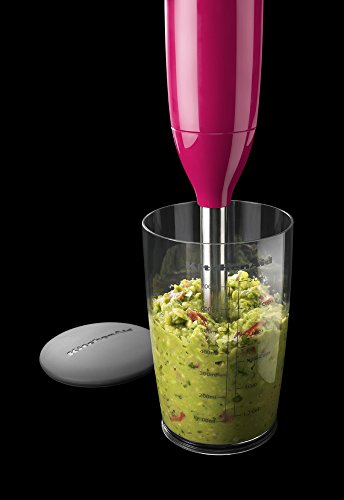 KitchenAid KHB1231WM Watermelon 2-Speed Hand Blender, 8"