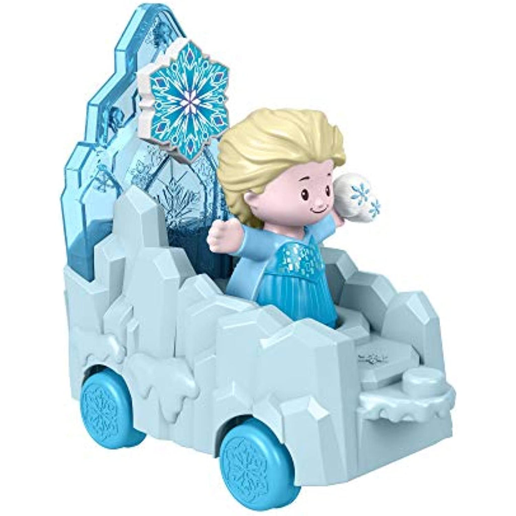 Bundle of 2 |Fisher-Price Little People Disney Princess Parade Floats (Elsa Frozen 2 + Moana's Float Multi)
