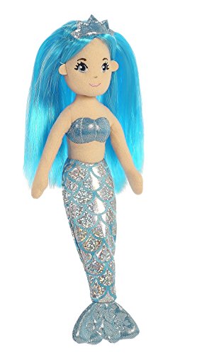 Aurora World Sea Sparkles Mermaid Plush, Sapphire, Small