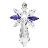 Woodstock Chimes CALRO Crystal Guardian Angel Suncatcher, Rose
