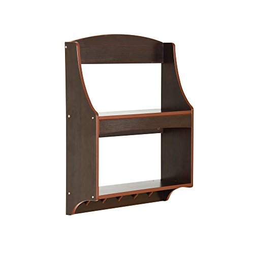 Guidecraft Trophy Rack: Espresso -Dark Cherry Display Case Shelves - Medals & Awards Kid's Furniture